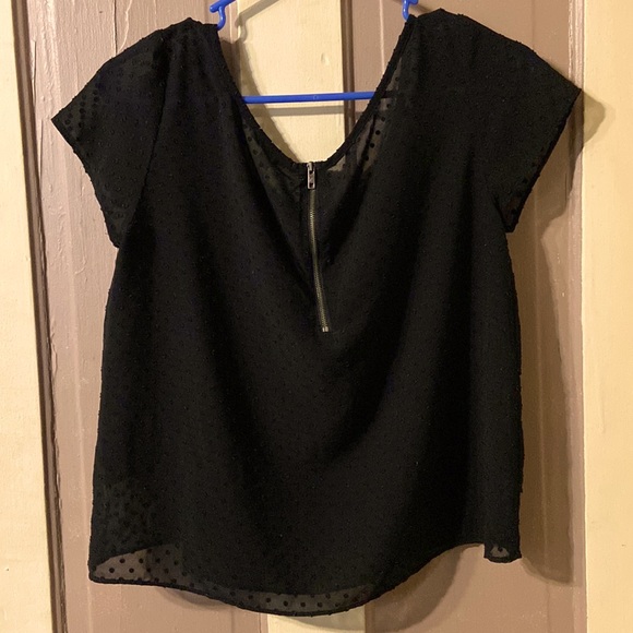 Black blouse with ruffles - Picture 4 of 7
